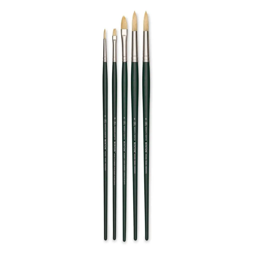Winsor & Newton Winton hog bristle brush set