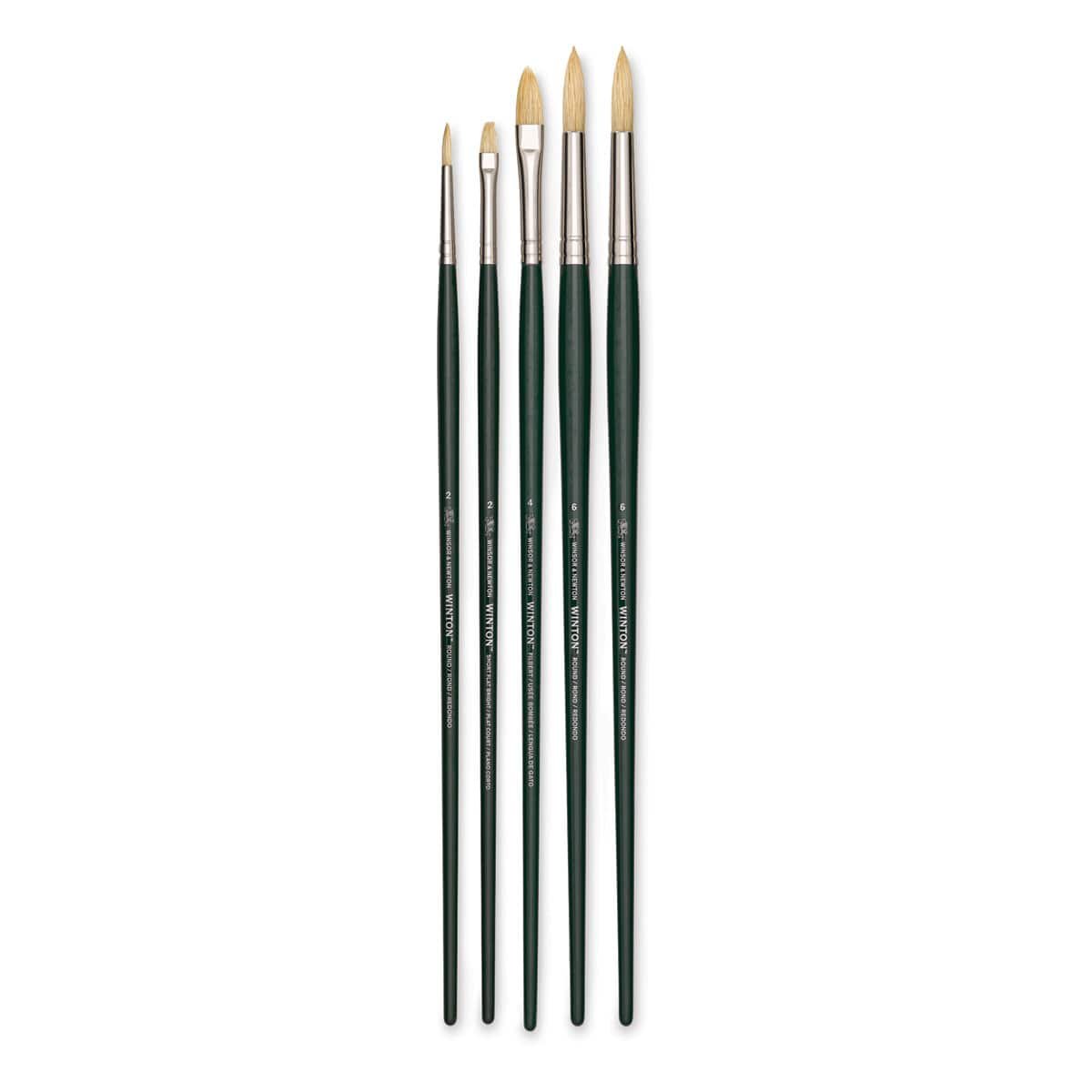 Winsor & Newton Winton hog bristle brush set - Image 1