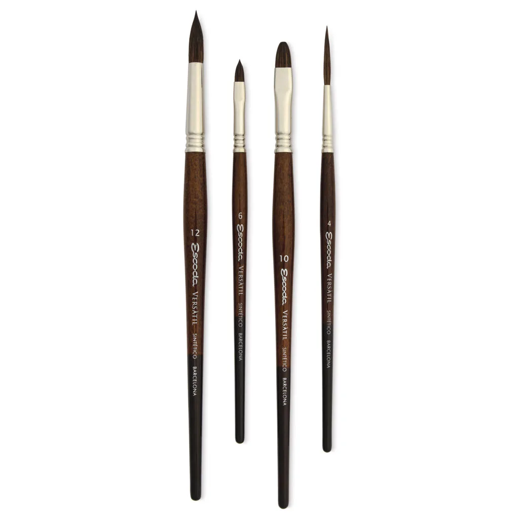 Escoda Versatil synthetic Kolinsky brush set