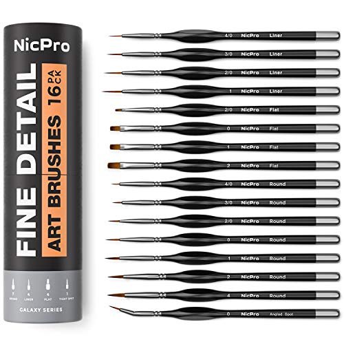 Nicpro detail paint brush set