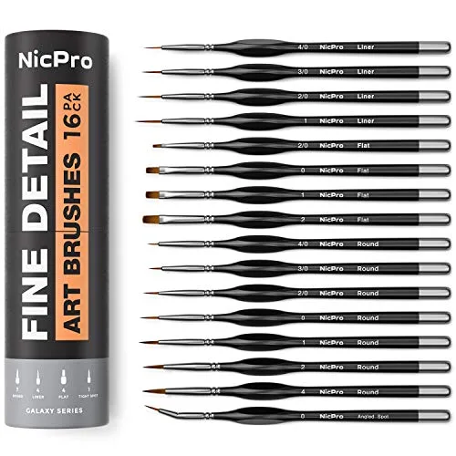 Nicpro detail paint brush set