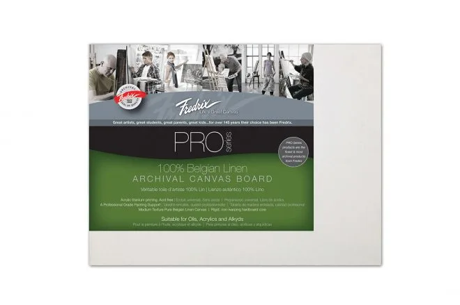Fredrix PRO Series Archival Linen canvas board